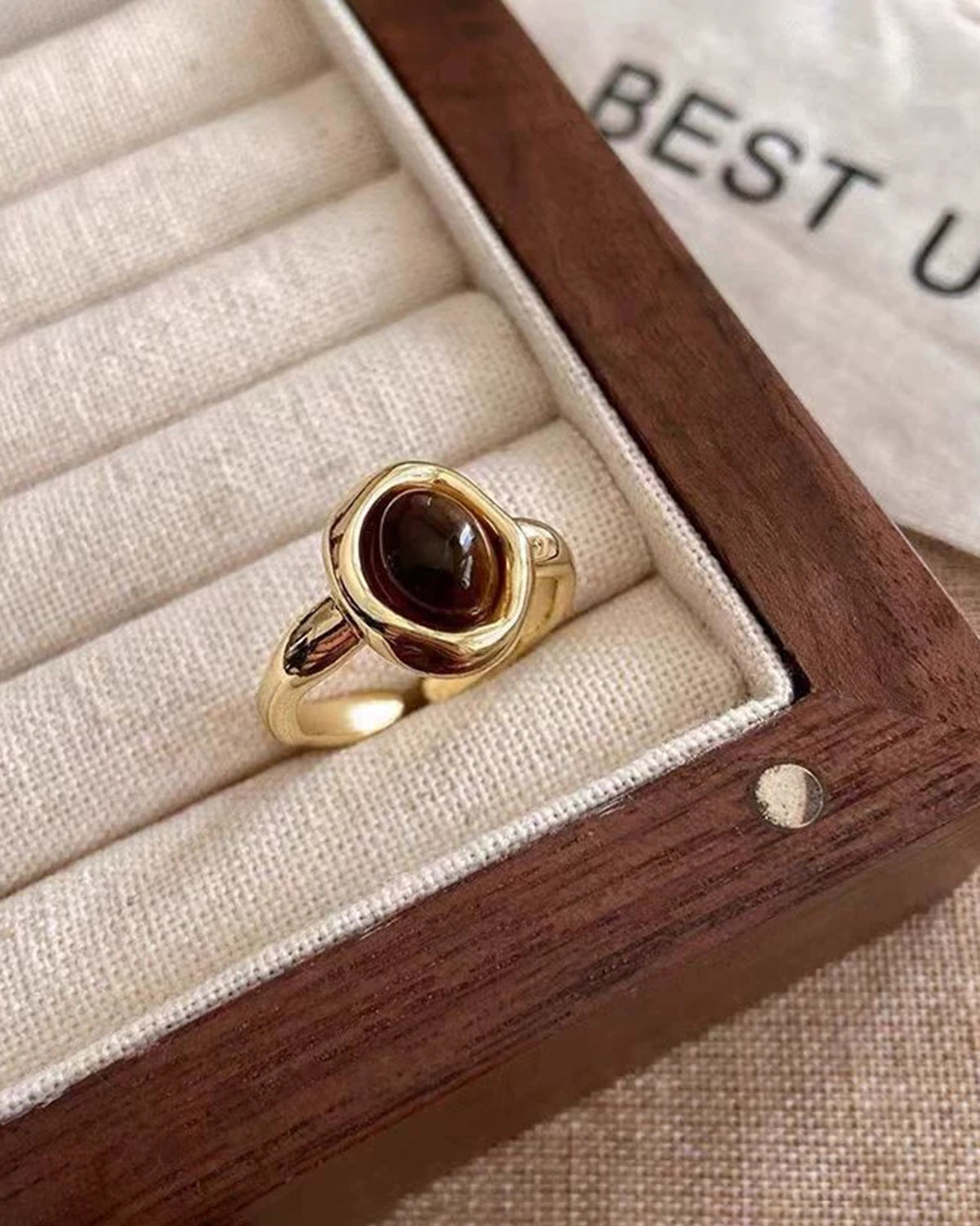 Women's Open Adjustable Ring Gold Rings - RIHOAS