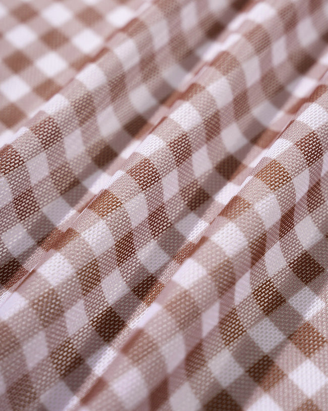 Women's Plaid Mesh Cover-ups Cover-ups - RIHOAS