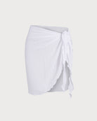 Women's Polyester Cover-ups White Cover-ups - RIHOAS