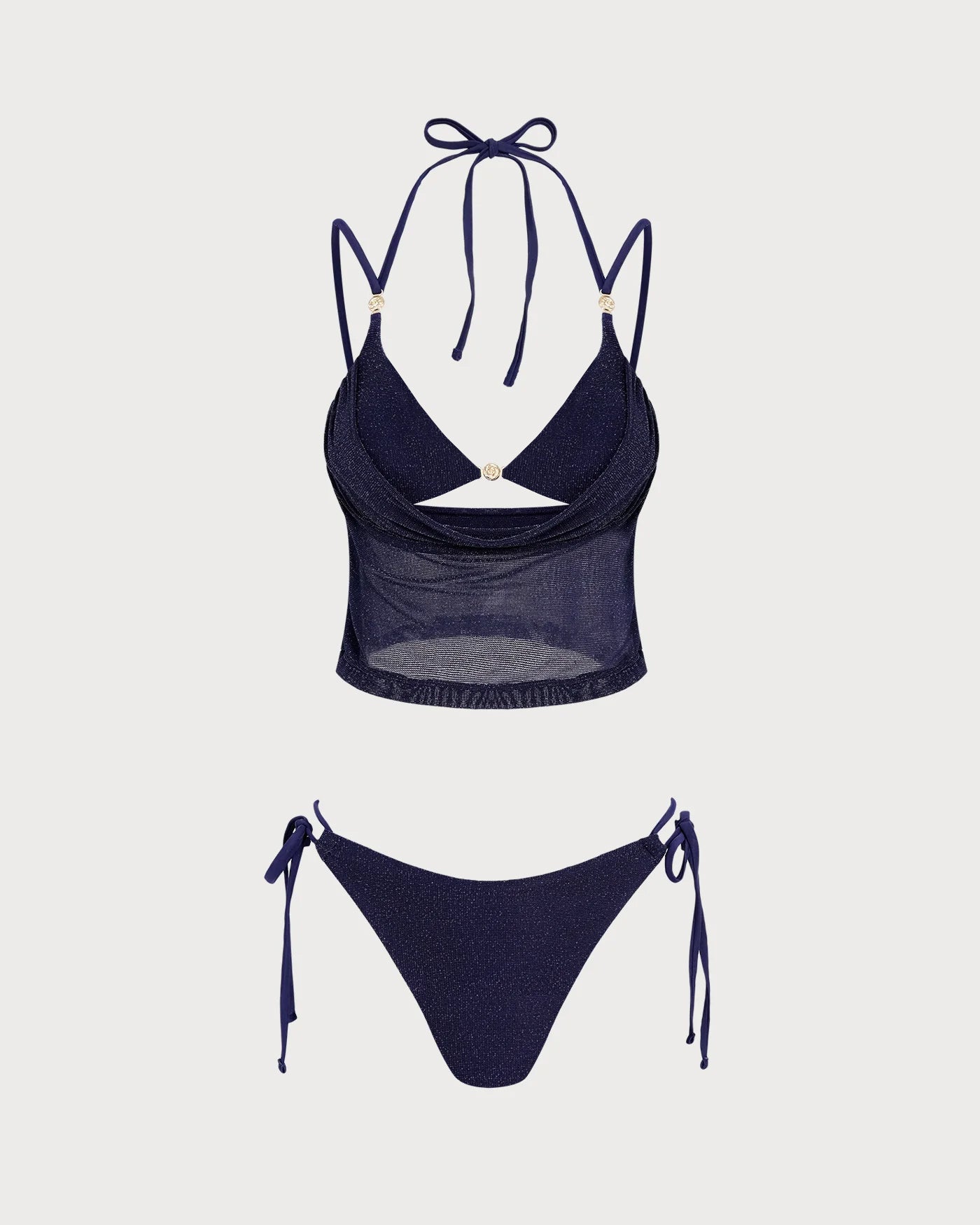 Women's Polyester Knit Bikini Set Bikinis - RIHOAS