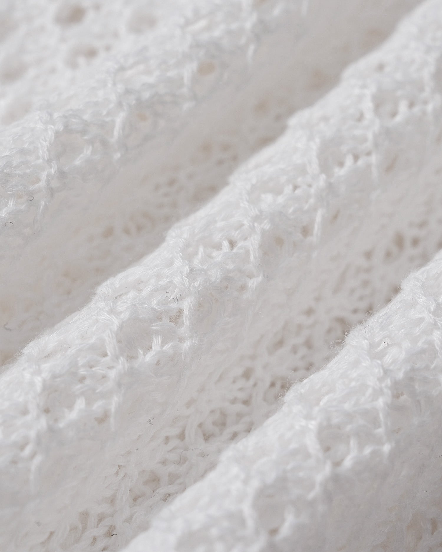 White Cut Out Knit Cover-up 05