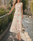 Women's Polyester Knit  Maxi Dress Dresses - RIHOAS