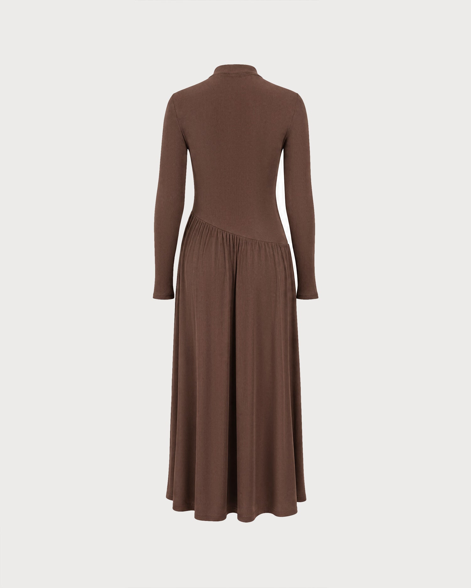 Women's Polyester Knit Maxi Dress - RIHOAS - 02