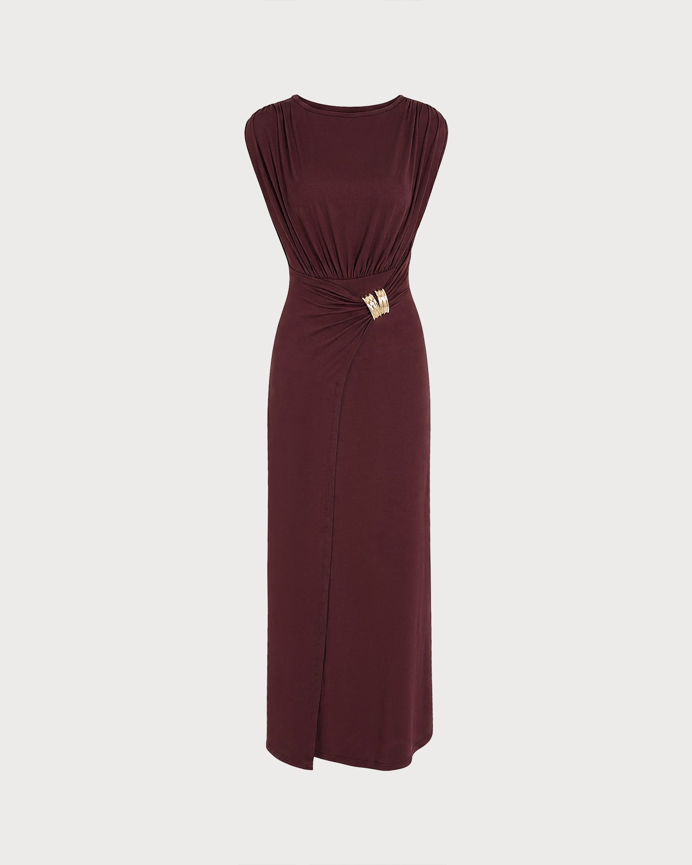 Women's  Polyester Knit  Maxi Dress Dresses - RIHOAS