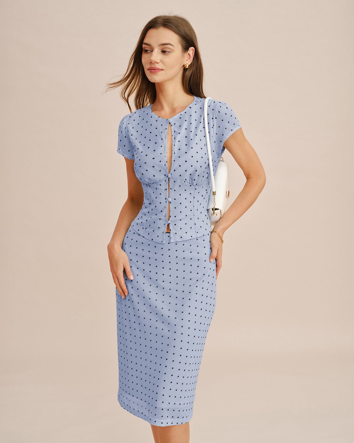 Women's Polyester Knit Skirt Bottoms - RIHOAS