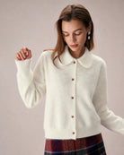 Women's Polyester Knit Sweater Apricot - RIHOAS