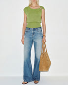 Women's Polyester Knit Sweater Tops - RIHOAS