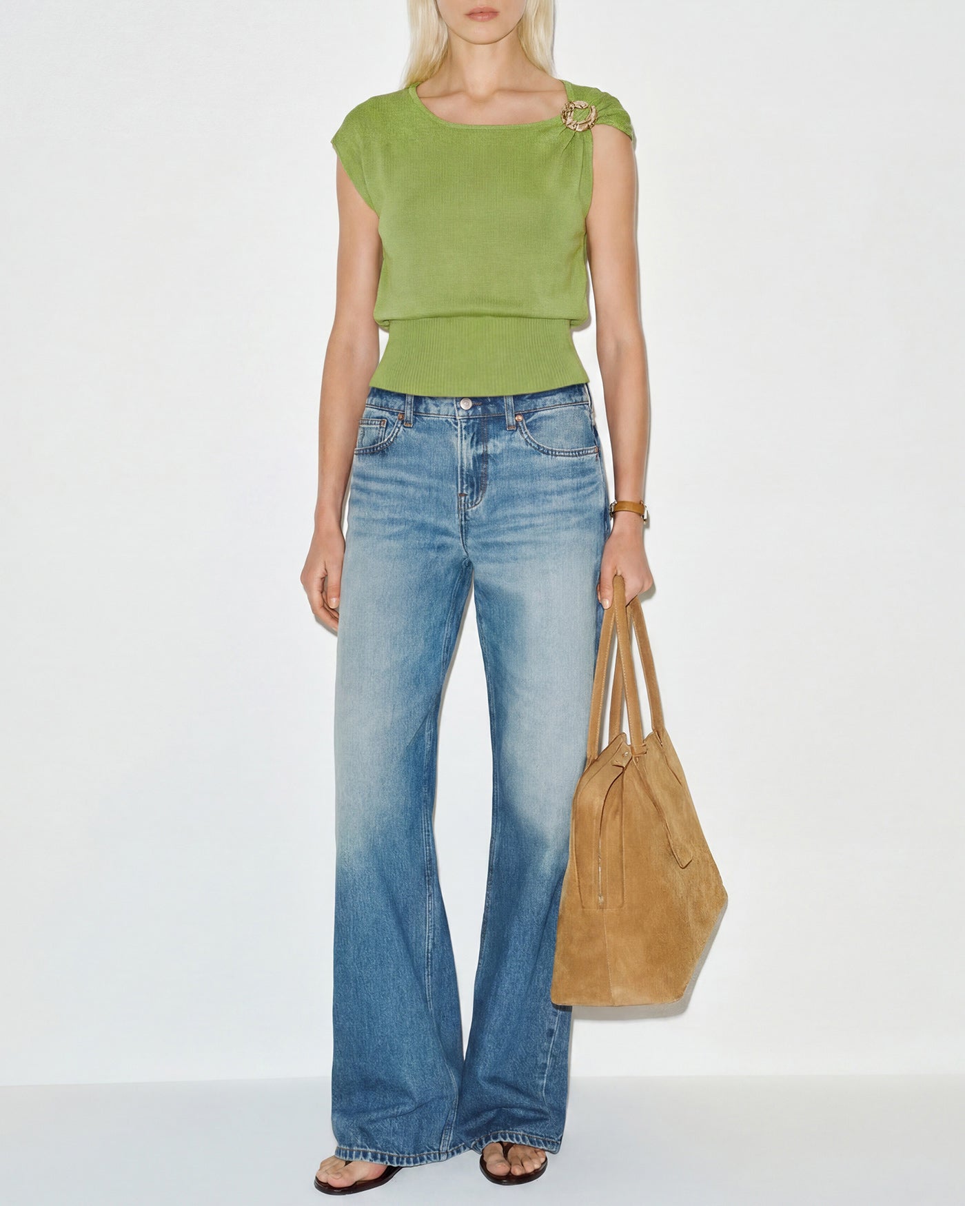 Women's Polyester Knit Sweater Tops - RIHOAS