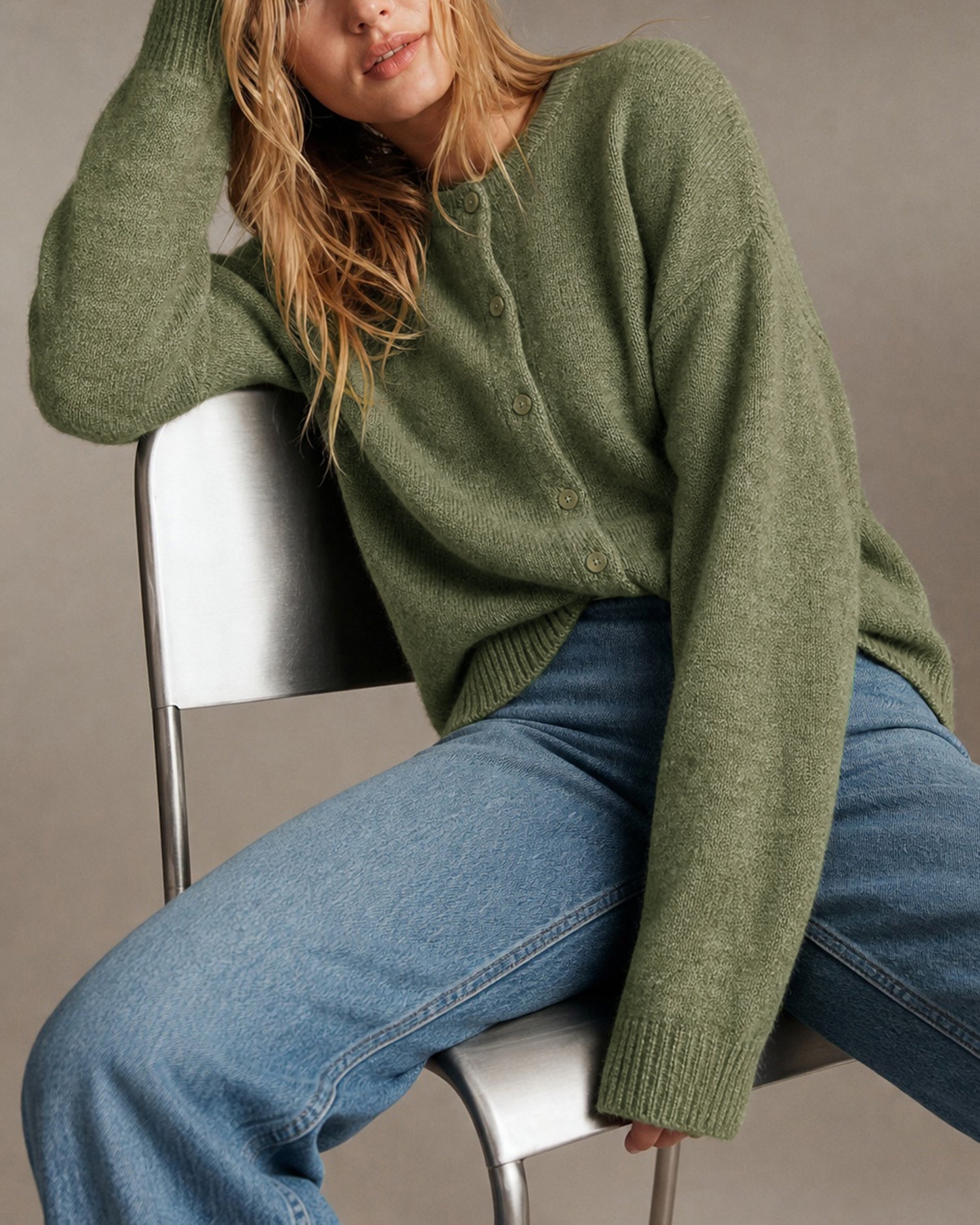 Women's Polyester Knit Sweater - RIHOAS
