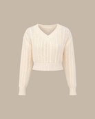 Women's Polyester Knit Sweater - RIHOAS - 01