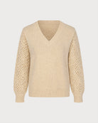 Women's Polyester Knit Sweater - RIHOAS - 02