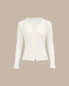 Women's Polyester Knit Sweater - RIHOAS - 02