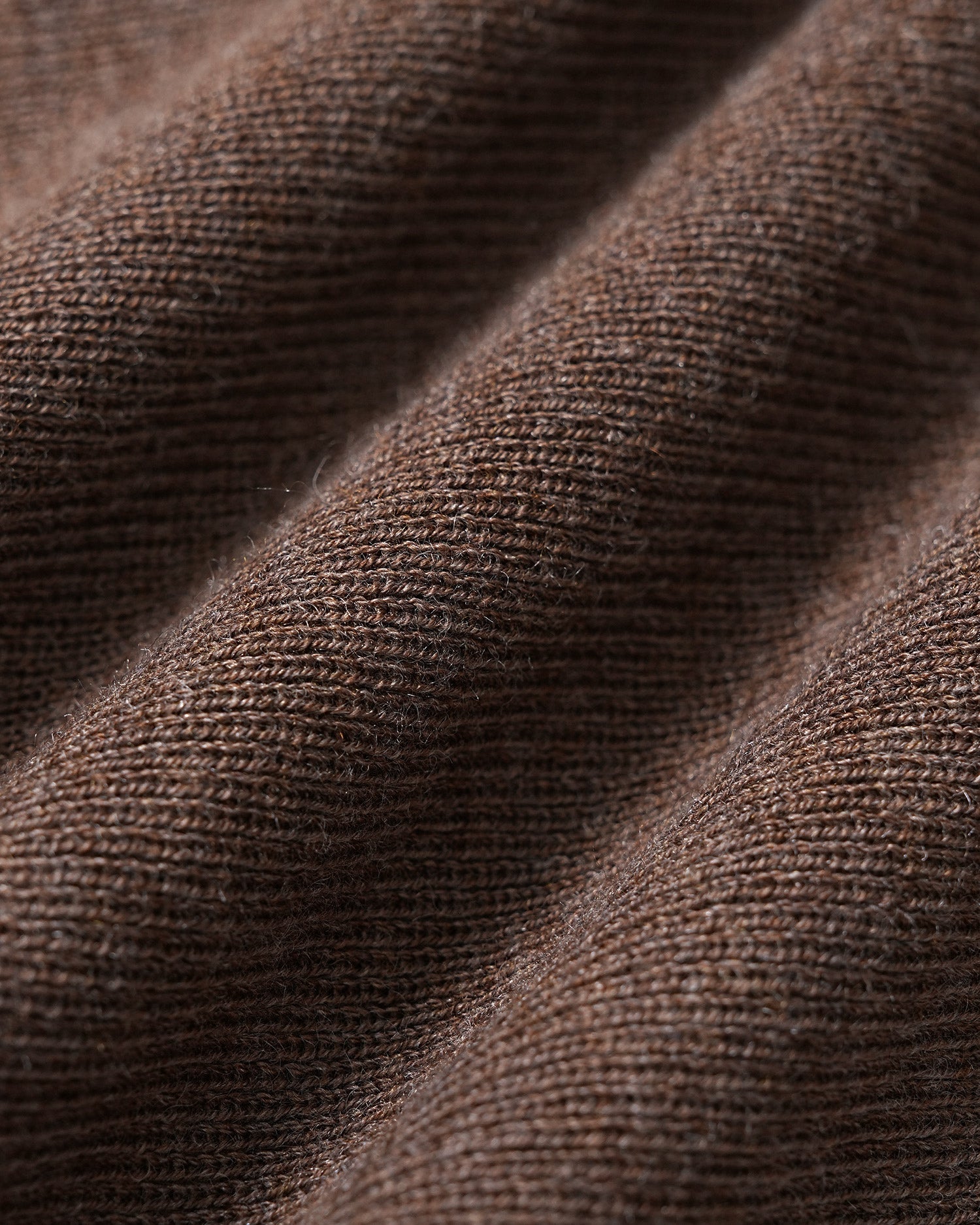 Coffee V Neck Lace Knit Sweater 04