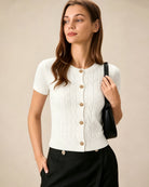 Women's Polyester Knit Sweater - RIHOAS