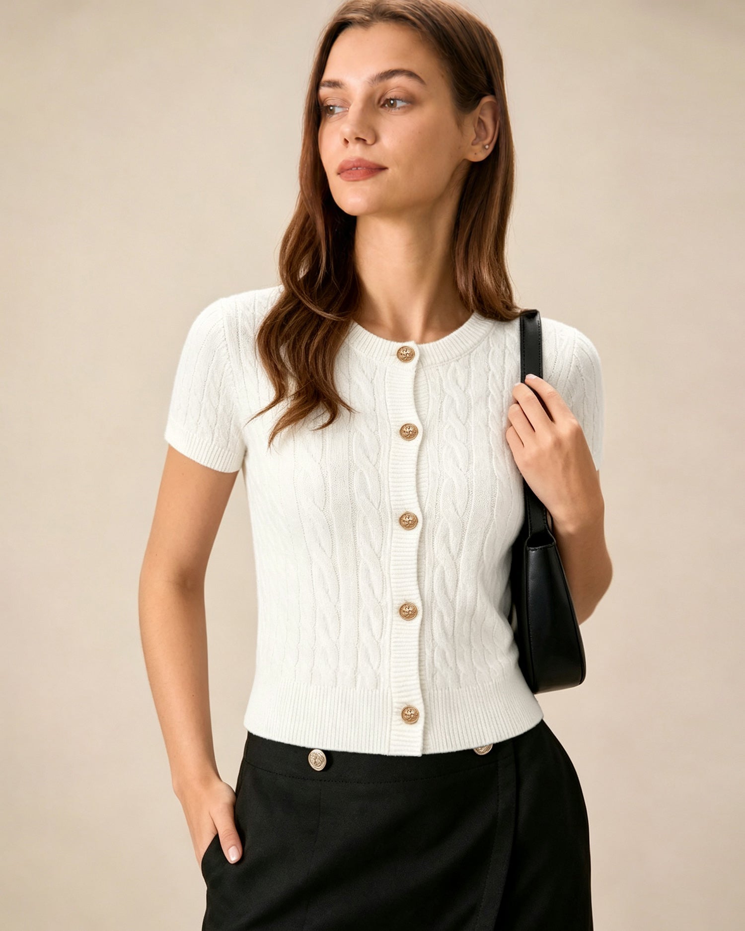 Women's Polyester Knit Sweater - RIHOAS