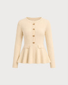 Women's Polyester Knit Sweater - RIHOAS - 06