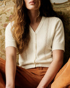 Women's Polyester Knit Sweater Tops - RIHOAS