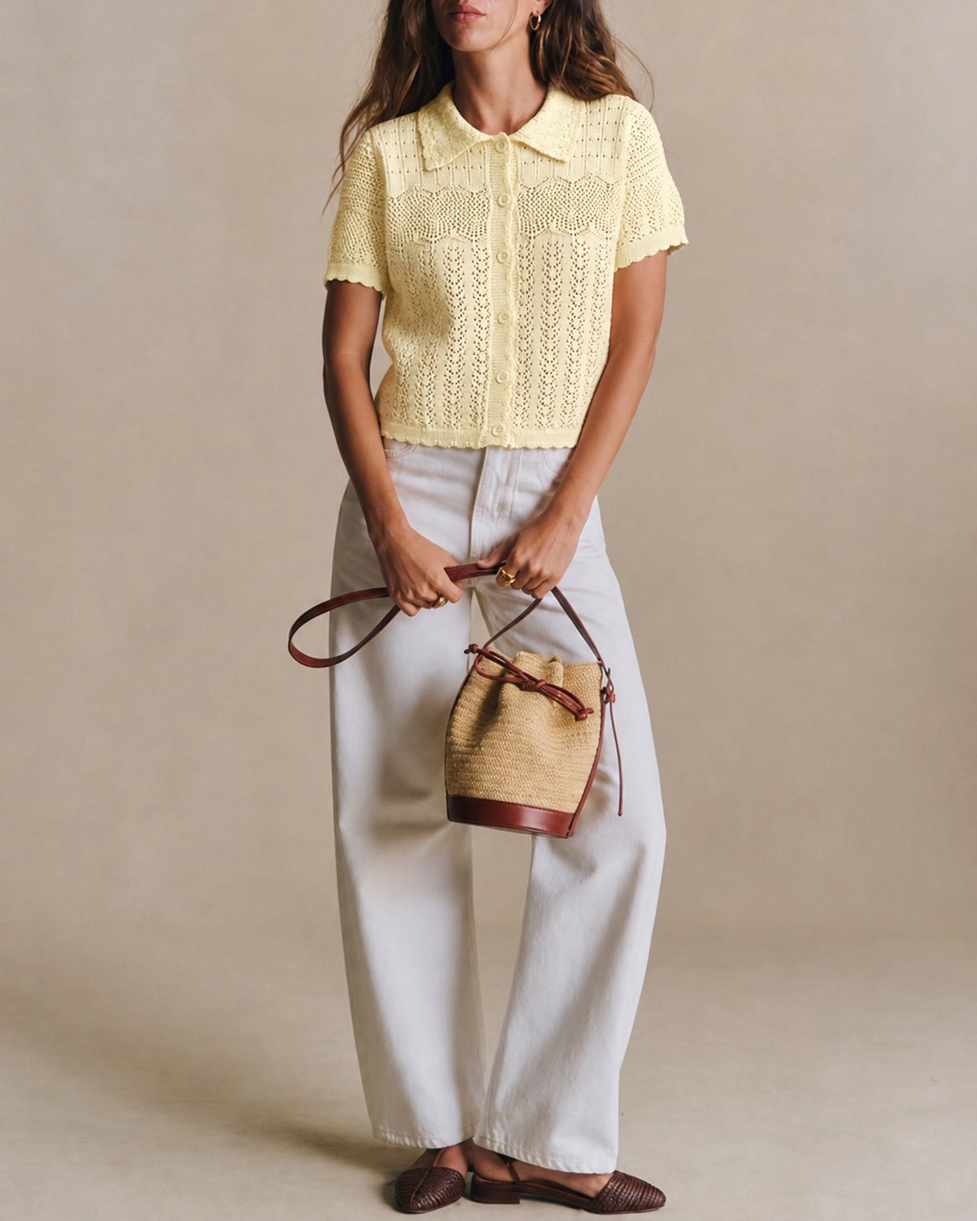 Women's Polyester Knit Sweater Tops - RIHOAS