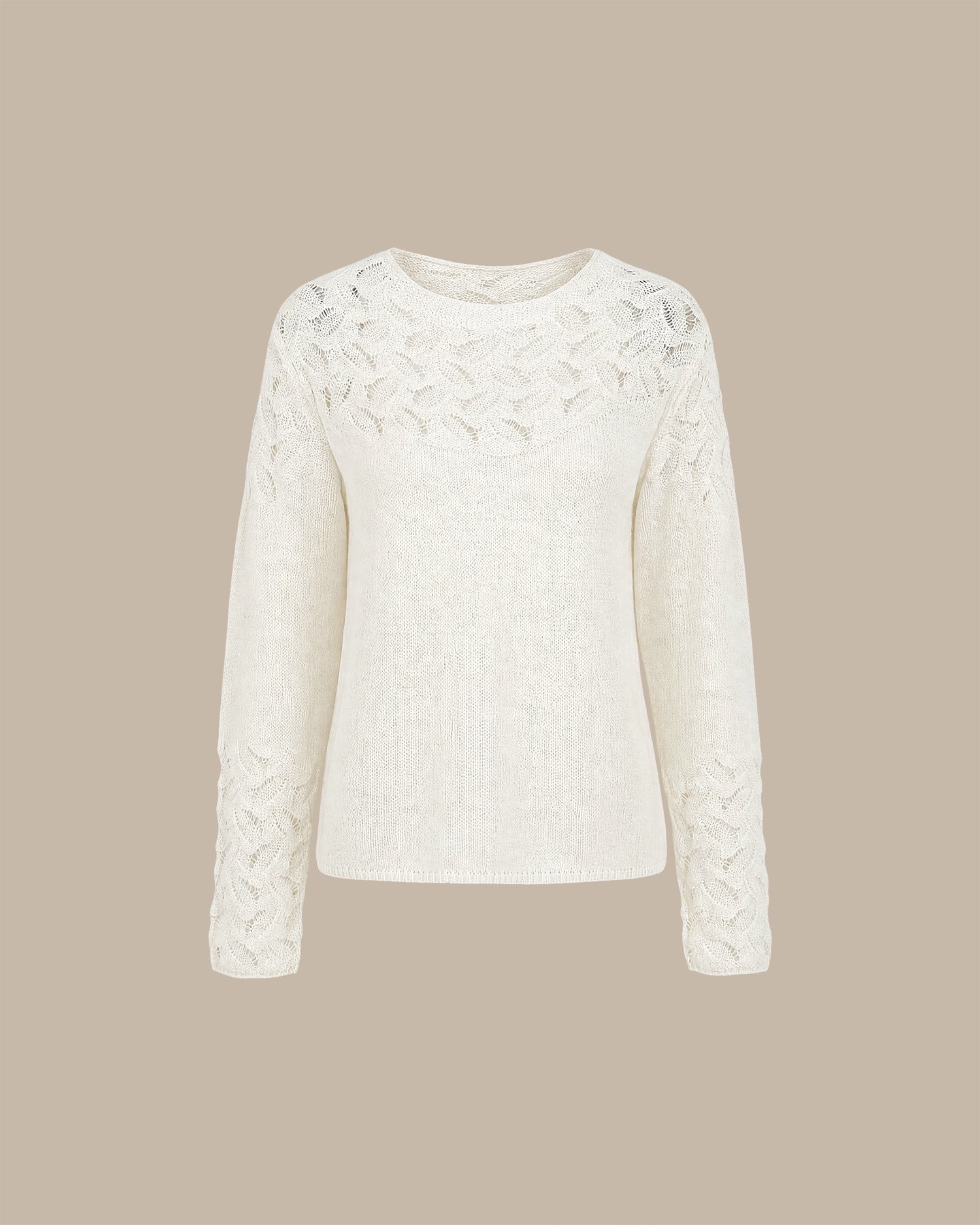 Women's Polyester Knit Sweater - RIHOAS - 01