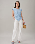 Women's Polyester Knit Sweater Tops - RIHOAS