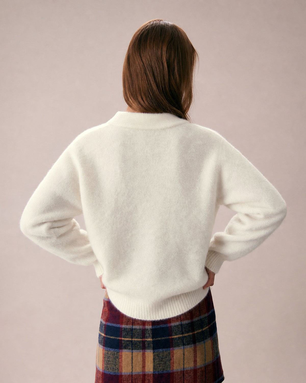 Women's Polyester Knit Sweater - RIHOAS - 02