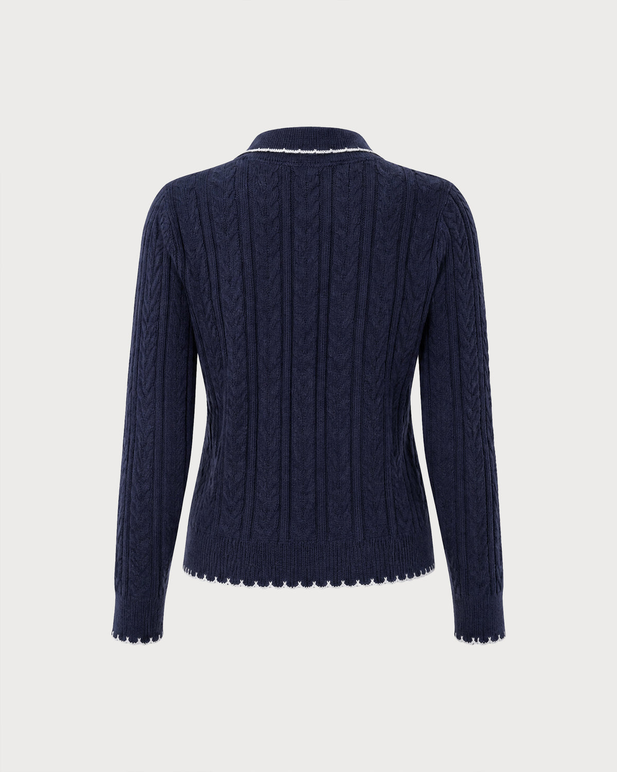 Women's Polyester Knit Sweater - RIHOAS - 02