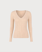 Women's Polyester Knit Sweater - RIHOAS - 01