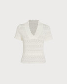 Women's Polyester Knit Sweater Tops - RIHOAS
