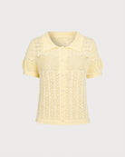 Women's Polyester Knit Sweater Tops - RIHOAS