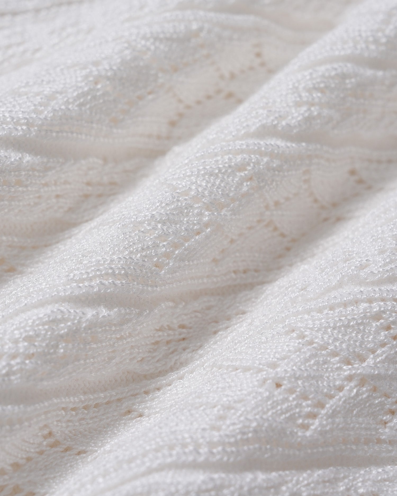 White Collar Single Breasted Knit Cardigan 04