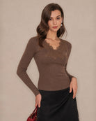 Women's Polyester Knit Sweater - RIHOAS