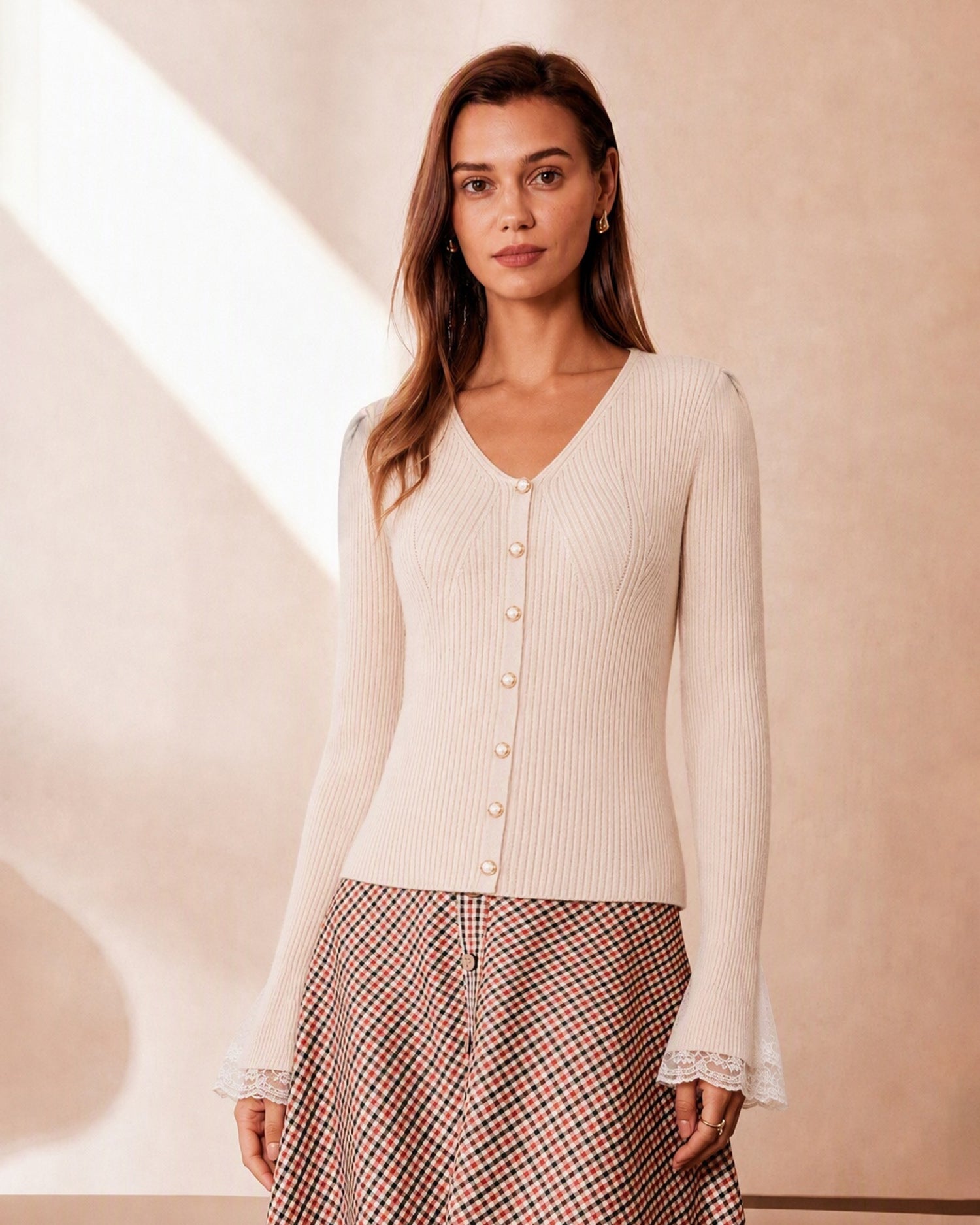 Women's Polyester Knit Sweater - RIHOAS