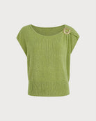 Women's Polyester Knit Sweater Tops - RIHOAS