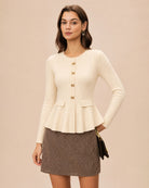 Women's Polyester Knit Sweater - RIHOAS - 02