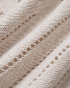 Apricot V Neck Textured Knit Sweater 04