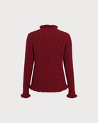 Women's Polyester Knit Sweater - RIHOAS - 02