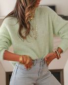 Women's Polyester Knit Sweater - RIHOAS - 02