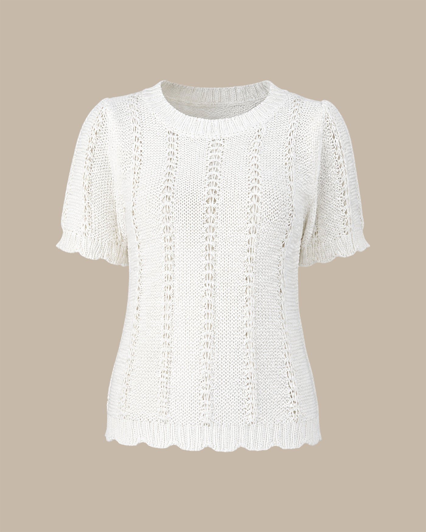 Women's Polyester Knit Sweater Tops - RIHOAS