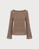 Women's Polyester Knit Sweater - RIHOAS - 01