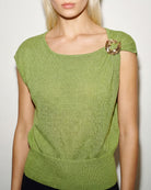 Women's Polyester Knit Sweater Tops - RIHOAS