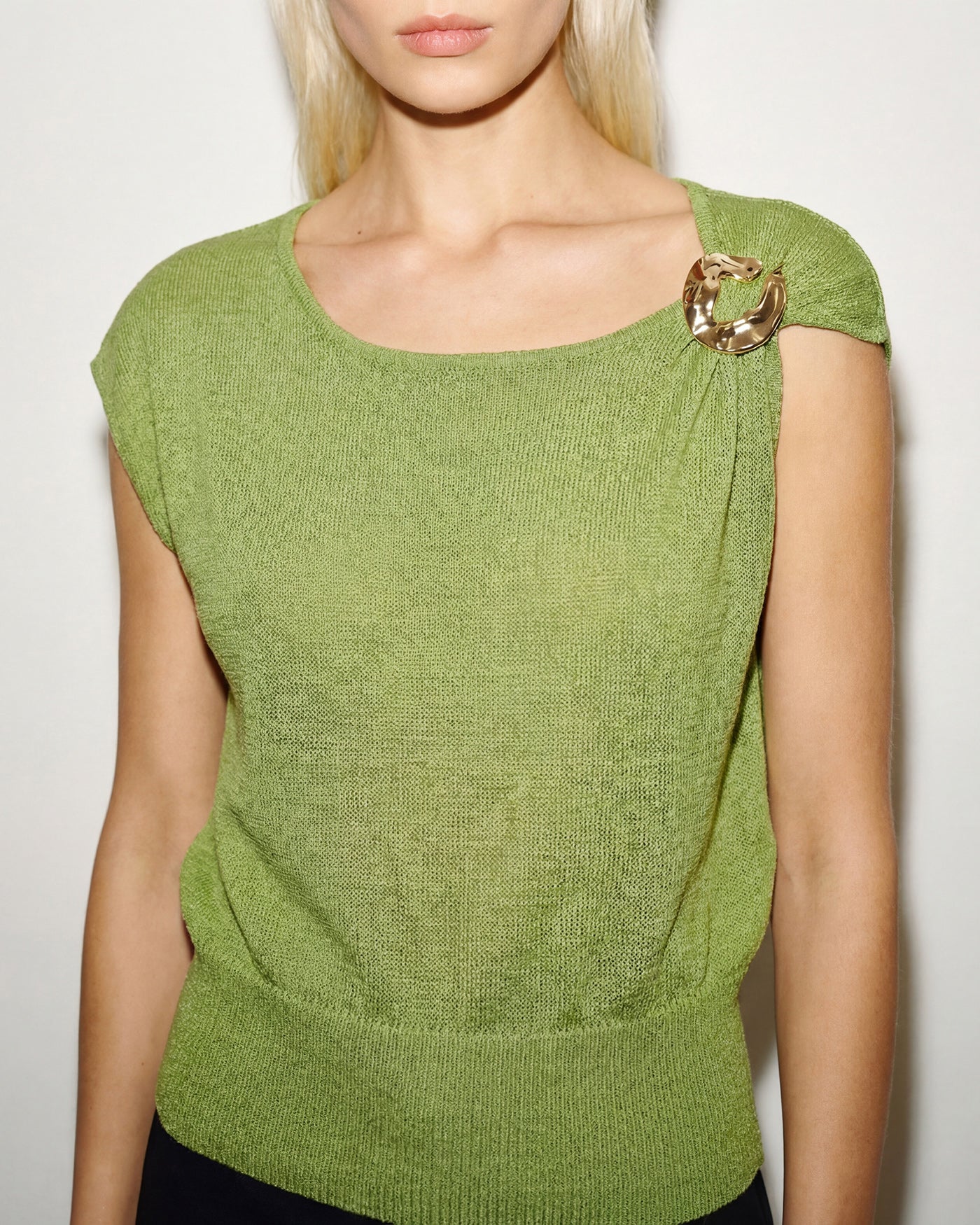 Women's Polyester Knit Sweater Tops - RIHOAS