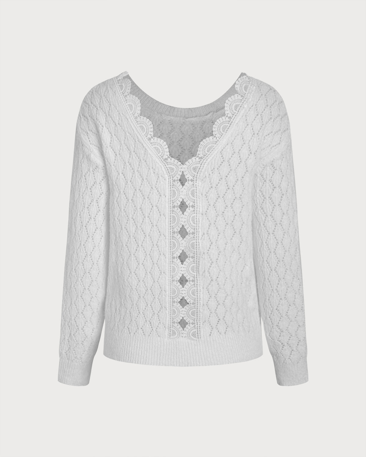 Women's Polyester Knit Sweater - RIHOAS - 05