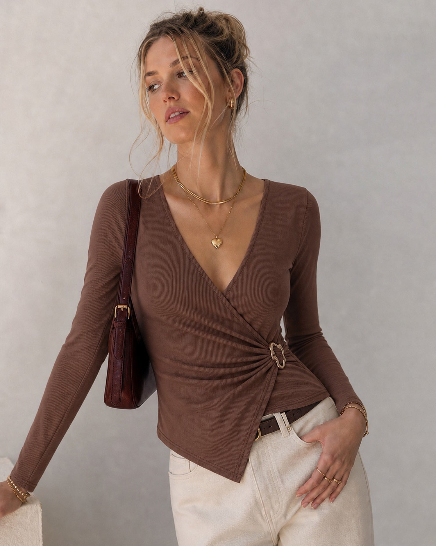 Women's Polyester Knit Top - RIHOAS - 02