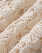 Apricot Cut Out Button Knit Cardigan 03
