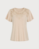 Women's Polyester Knit Top Tops - RIHOAS