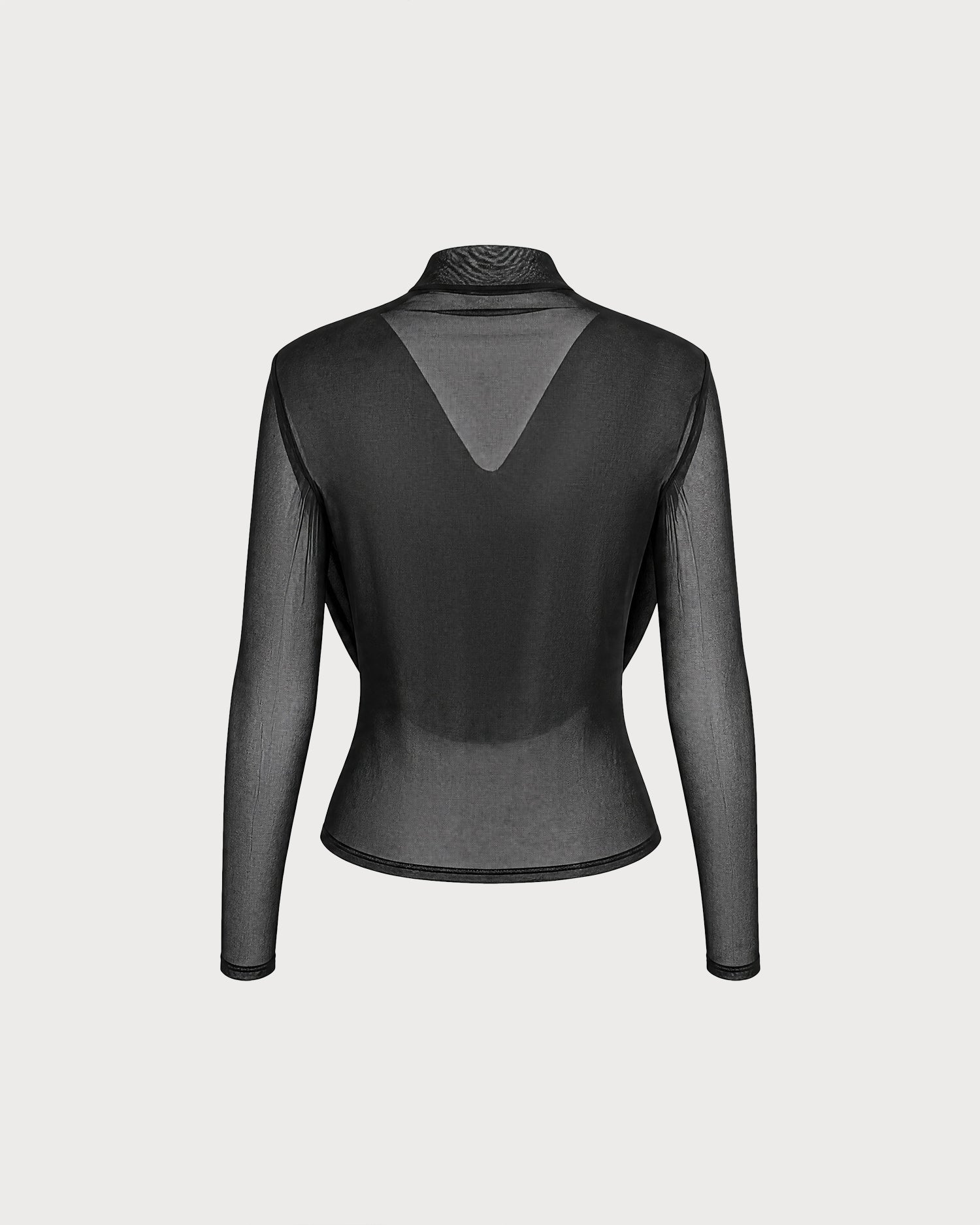 Black Turtle See Through Knit Tee 03
