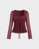 Women's Polyester Knit Top - RIHOAS - 02
