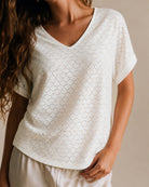Women's Polyester Knit Top Tops - RIHOAS