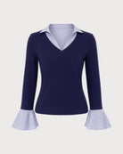 Women's Polyester Knit Top - RIHOAS - 02