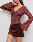 Women's Polyester Knit Top - RIHOAS - 01